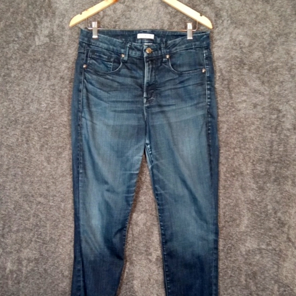 Good American Blue Skinny Jeans with Stretch Good Legs Womens 32